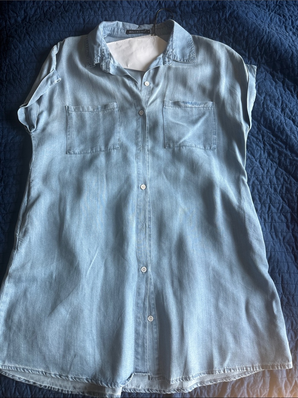 Denim shirt dress